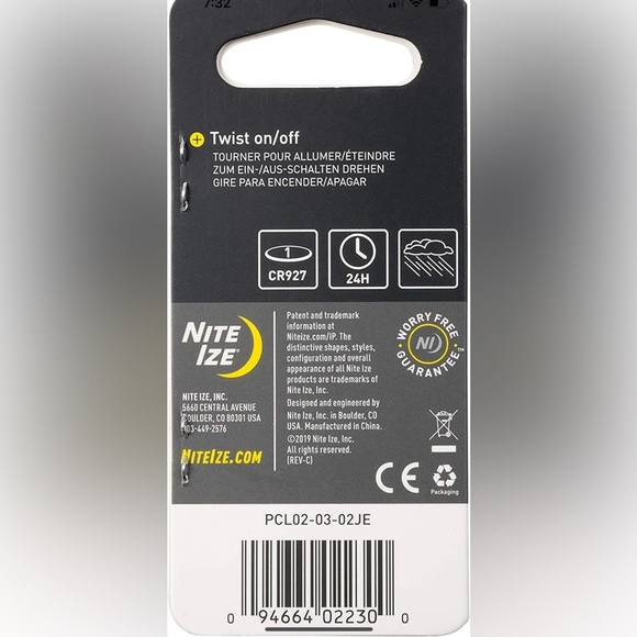 HAMILTON Single-Thick Nylon Deluxe Dog Collar AND PetLit Light 20" x 3/4" Pink - Picture 4 of 6